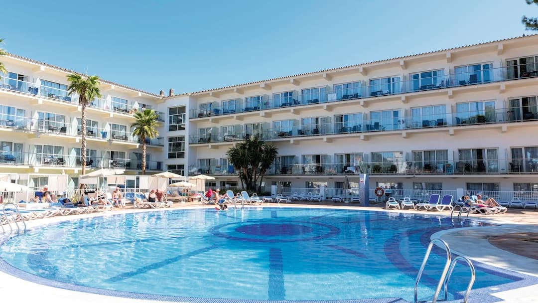 The first swim of the holiday